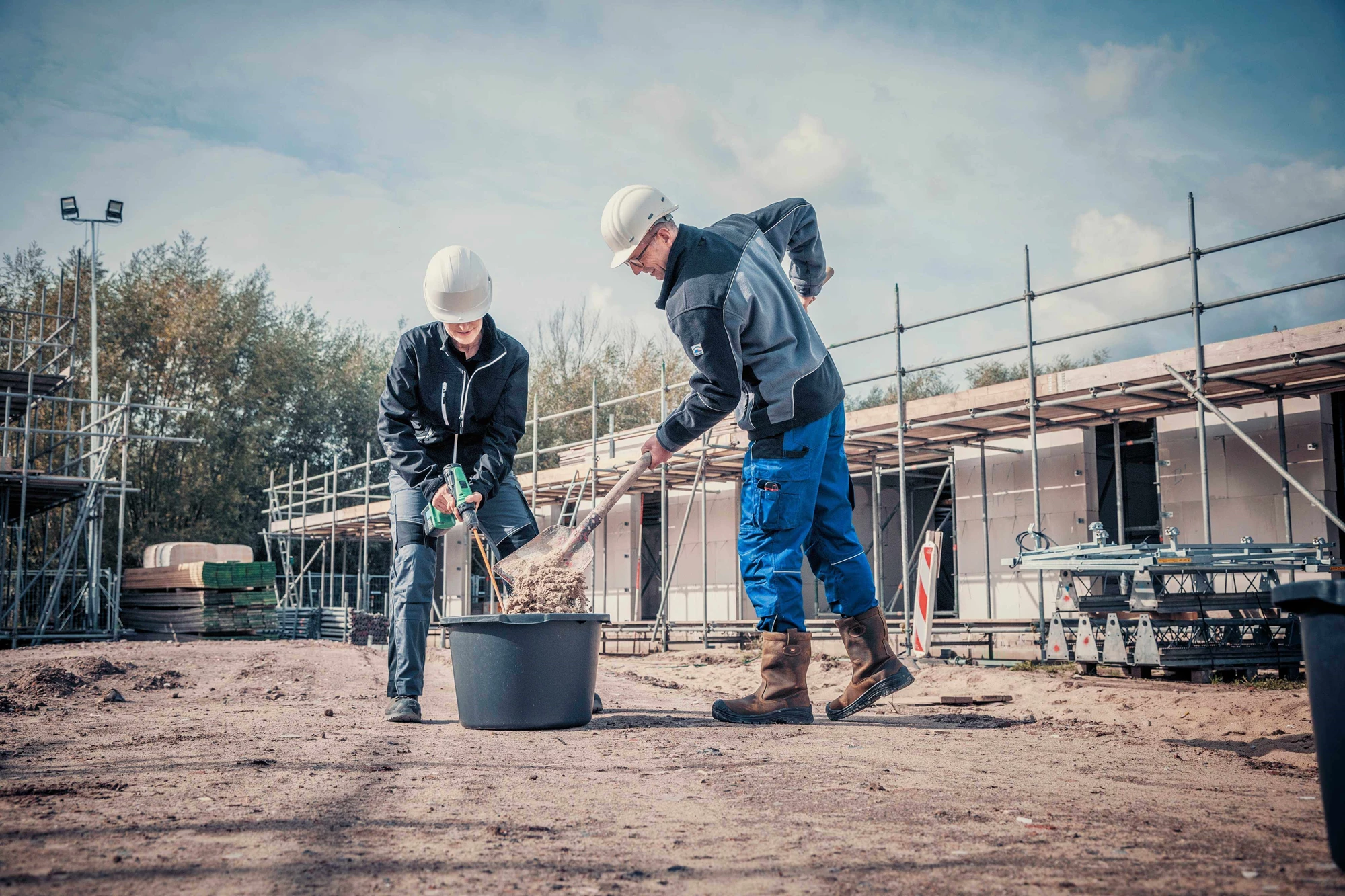 Gripline op de bouwplaats Gripline op de bouwplaats